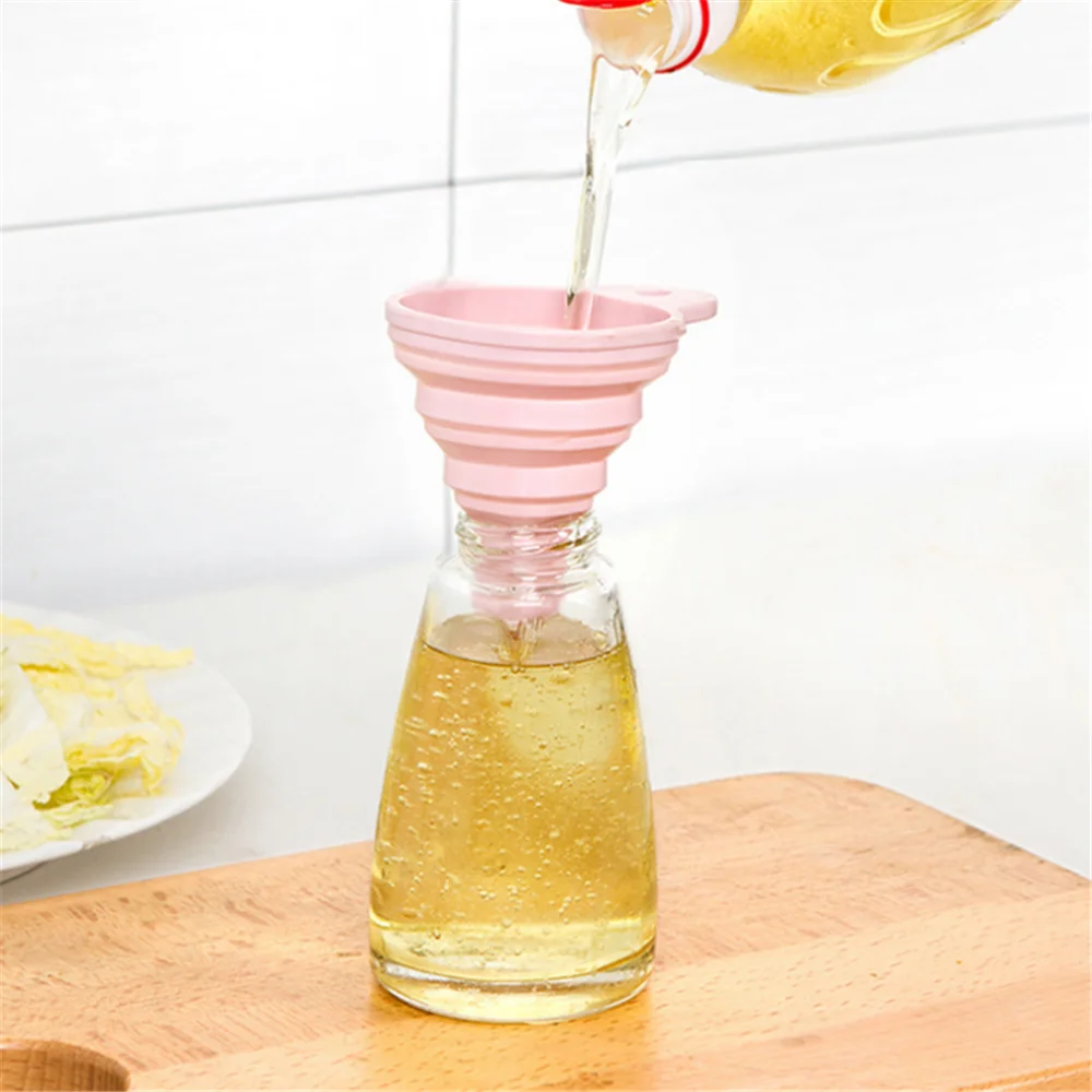 Портативная Складная мини-воронка из силикона для кухни | Дом и сад