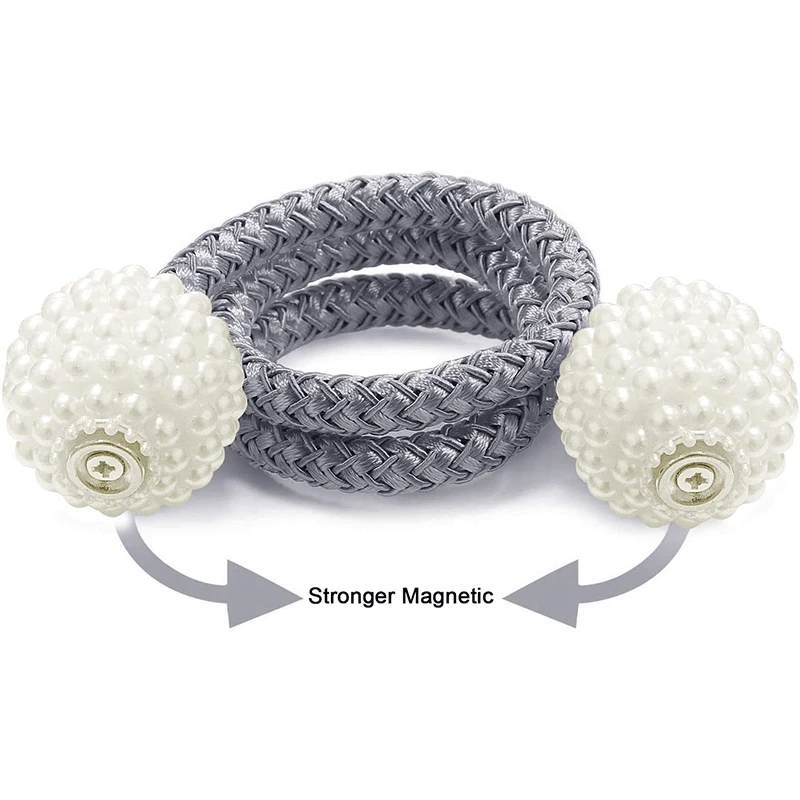 

1/2PCS Magnetic Window Curtain Clip Tieback Decorative Curtains Holdback Holders Drape Tie Backs Buckle Home Decor Accessories