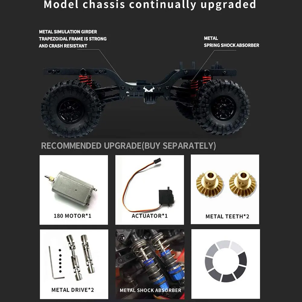 Pokich RC автомобиль 1:12 бездорожье высокая скорость 2 4G 4WD Rc АВТОМОБИЛЬ W/передний