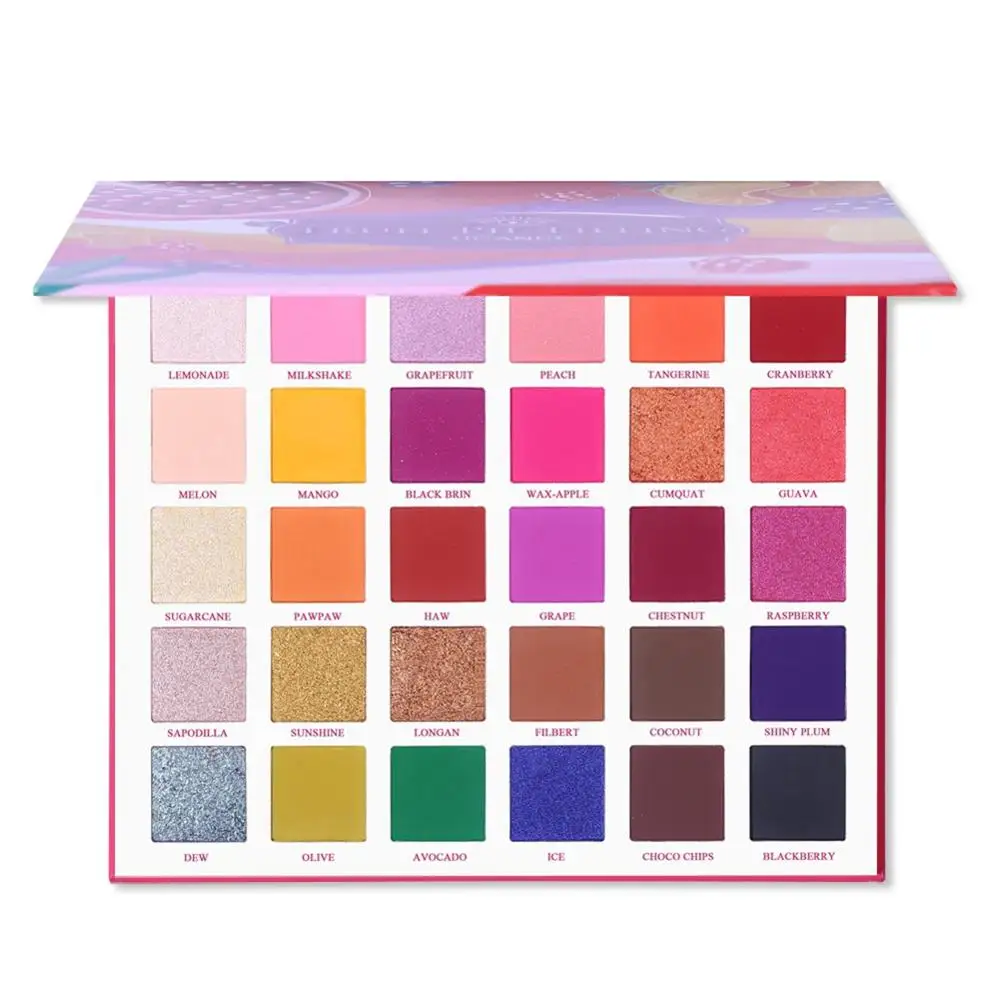 30 цветов Палитра теней для век фруктовый пирог палитра долговечные