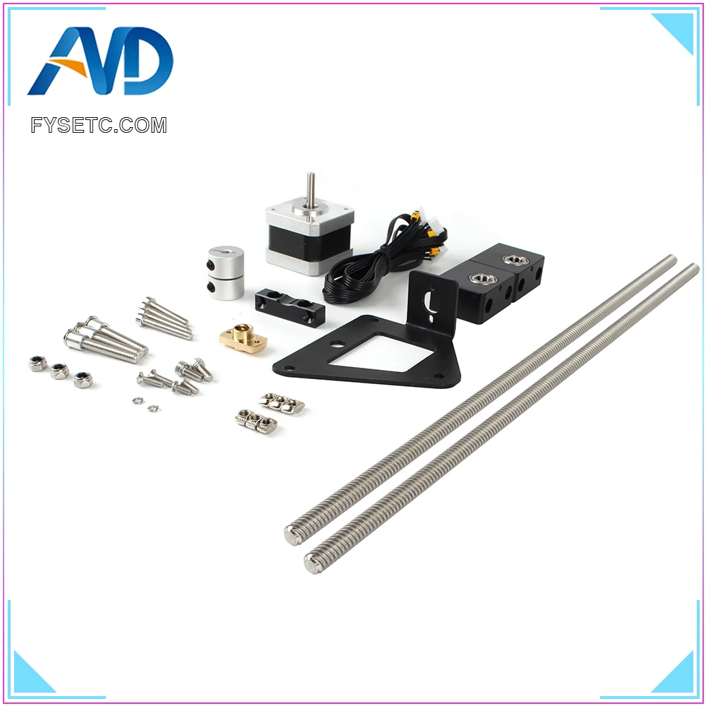 ender 3 aluminum dual z axis lead screw upgrade kit 3d printer part for ender 3 pro free global shipping
