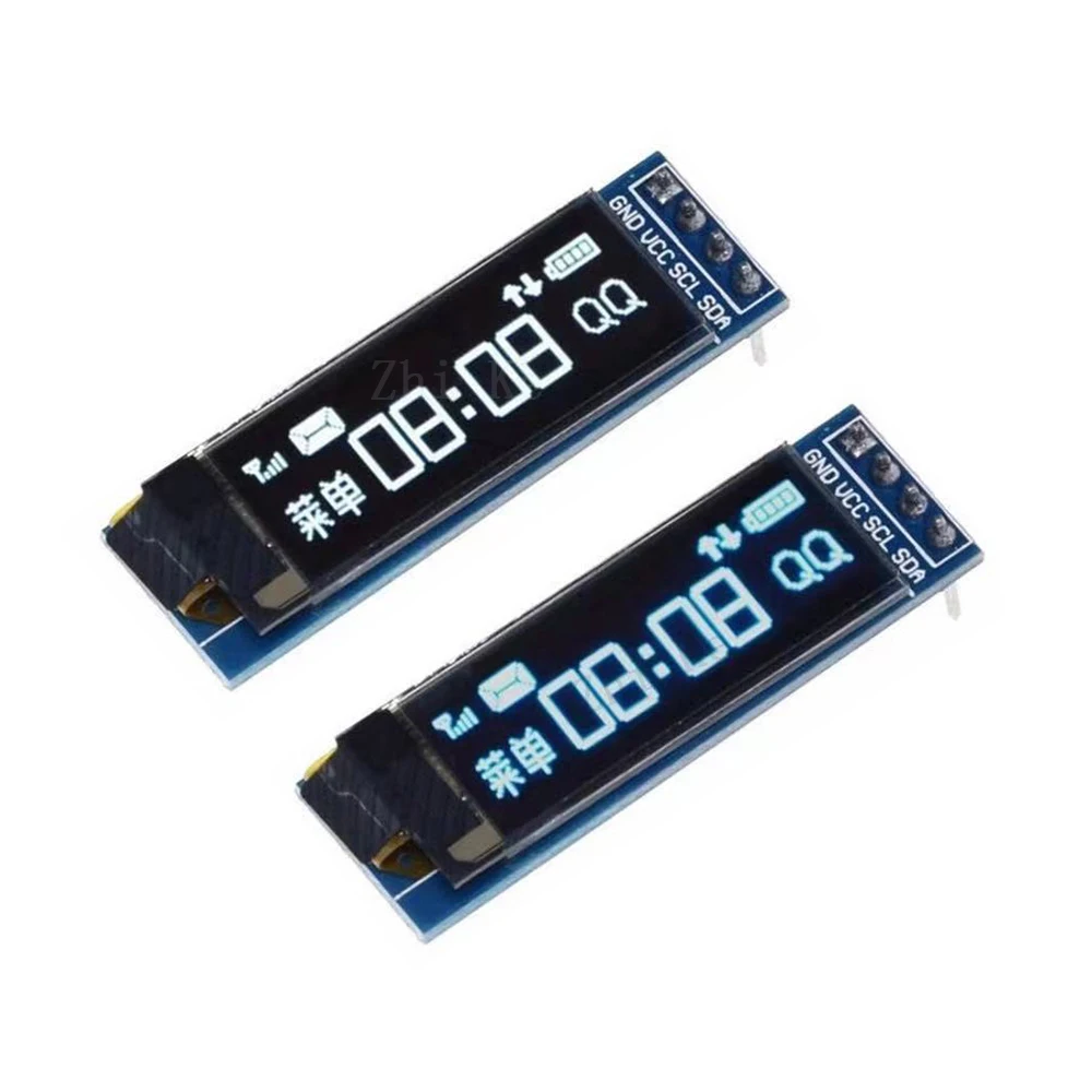 OLED-модуль 0 91 дюйма белый/синий дисплея IIC 12832 совместимый с 3 в-5 в для связи ardunio |