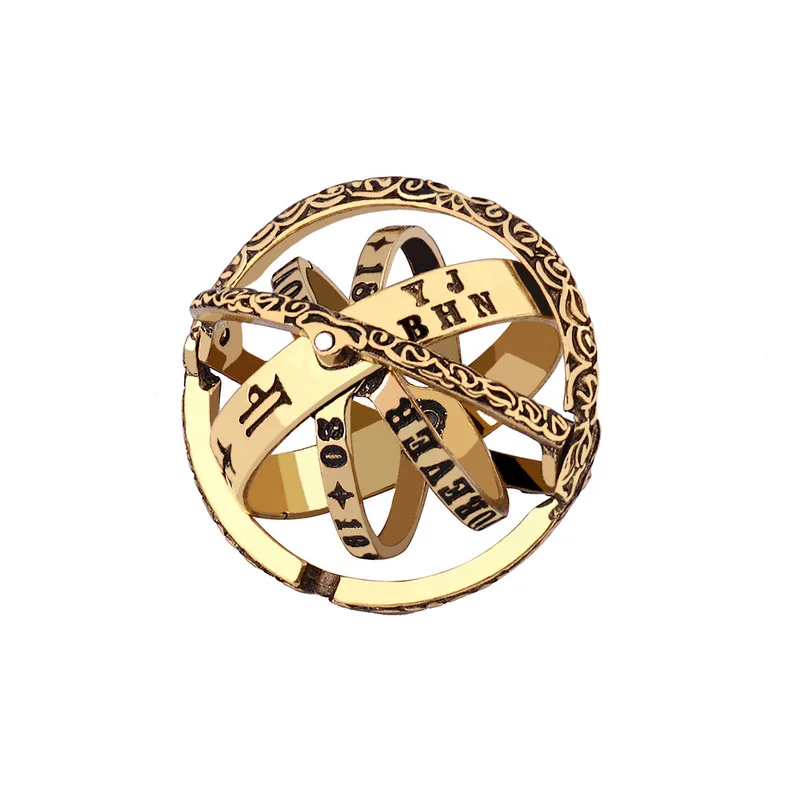 Ретро астрономическая деформация Вселенная складные кольца для женщин