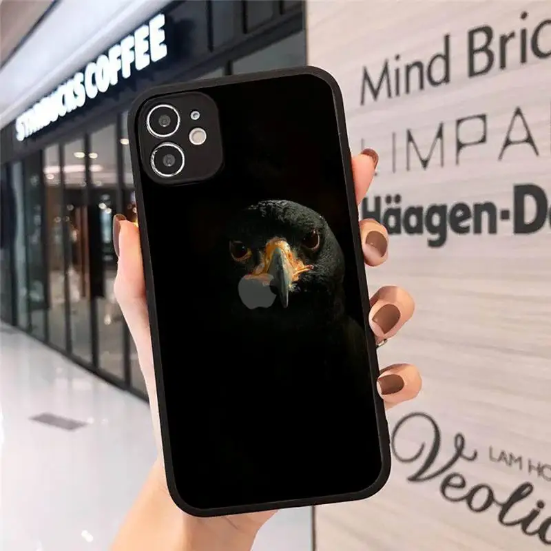 

Owl cute indifferent feather Phone Case Matte Transparent for iPhone 7 8 11 12 s mini pro X XS XR MAX Plus cover funda