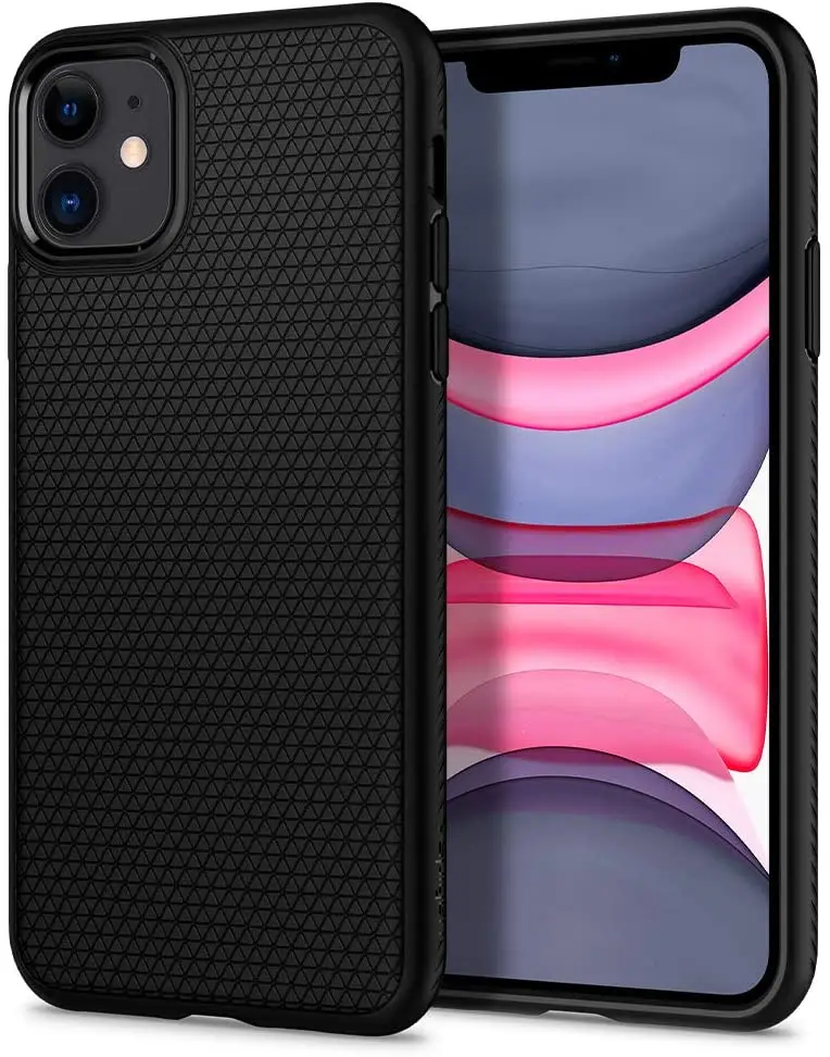 

Чехол Spigen Liquid Air Armor для iPhone 11 (2019), матовый, черный
