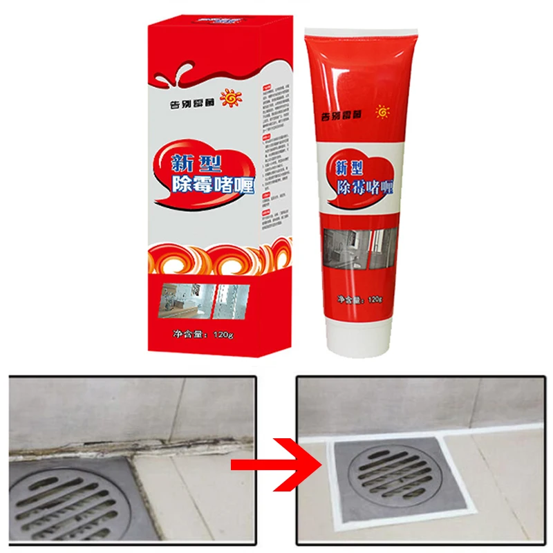 

120g Household Chemical Miracle Deep Down Wall Mold Mildew Remover Cleaner Caulk Gel Mold Remover Gel Contains Chemical Free