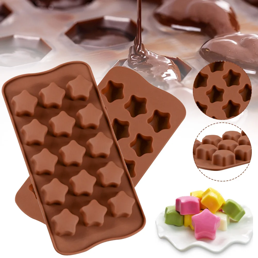 

3D Silicone Cake Chocolate Wax Melt Candle Soap Baking Moulds
