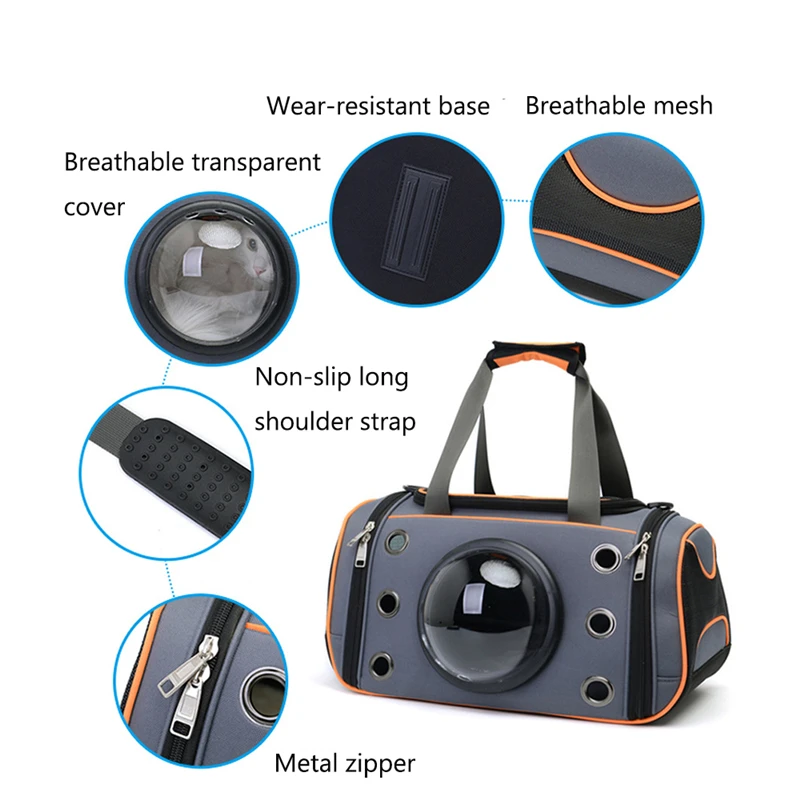 Портативный рюкзак переноска для домашних животных дышащий светильник складная