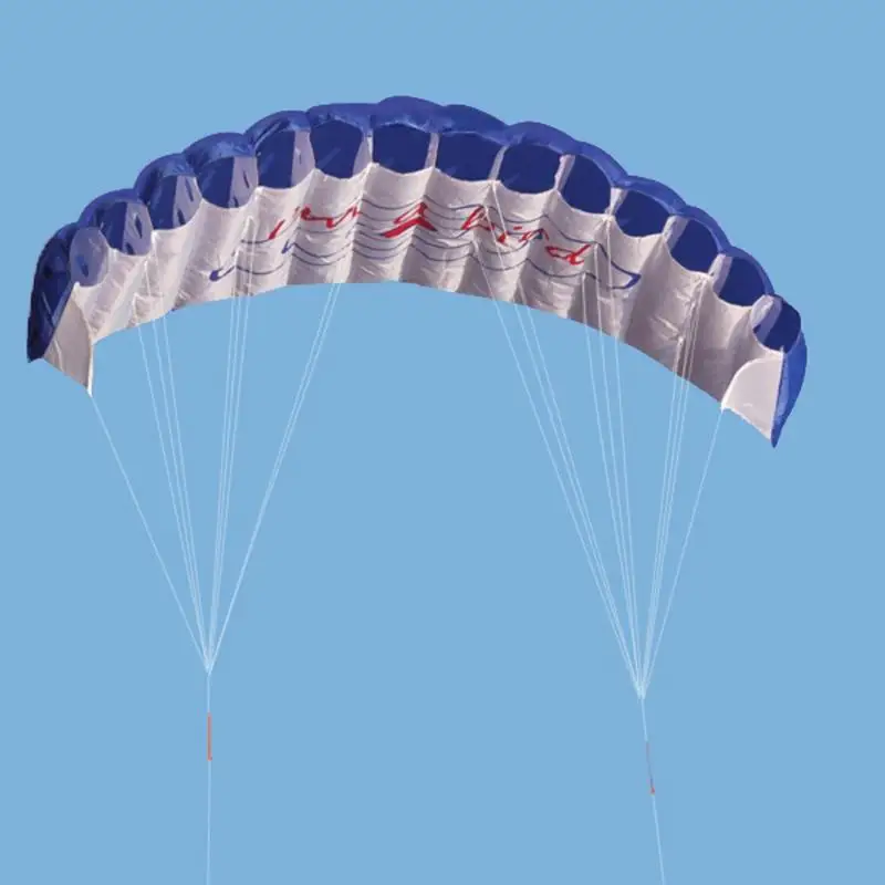 Rainbow parachute Outdoor Fun Dual Line Stunt Parafoil  Sports Beach Kite kid funny toy shocker Education toys Skydiving toy