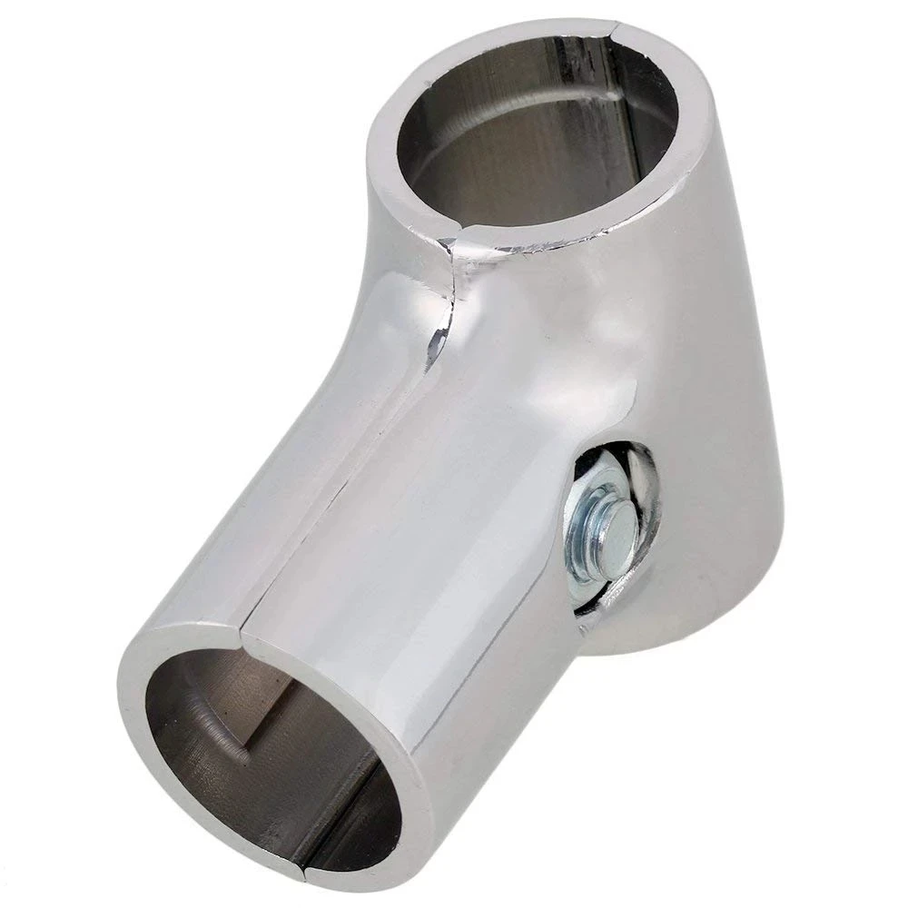 Silver 25mm Inner Dia Two-way Shelf Display Rack Scaffold Tube Connector Aluminum Alloy Pipe Fittings Pack of 2 | Обустройство дома