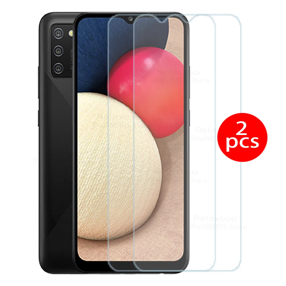 

2pcs tempered glass on a02s case samsun glass For samsung galaxy A02s a03s a 02s 03 02 s glasses samsunga02s 2021 phone cover