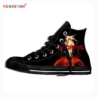 thorns music fans heavy metal band logo personalized shoes light breathable lace upcanvas casual shoes