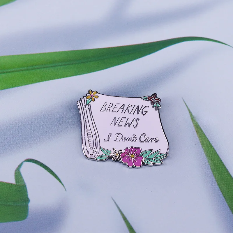 Эмалированная брошь в виде манги C1656 Я не беспокоюсь о новинках для одежды