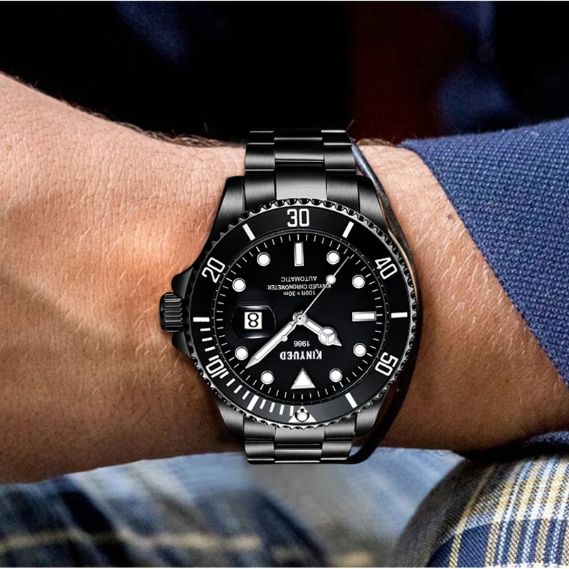 Мужские механические часы с автоматическим перемещением мужские светящиеся