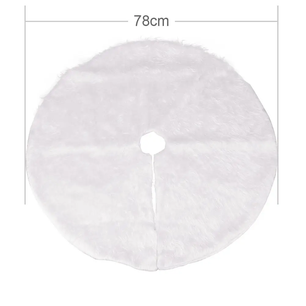 

Christmas decorations for home Outdoor Decoration White Plush Christmas Tree Skirt