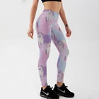 Женские леггинсы с мультяшным принтом лошадей, легинсы с высокой талией для фитнеса, лето-осень 2018