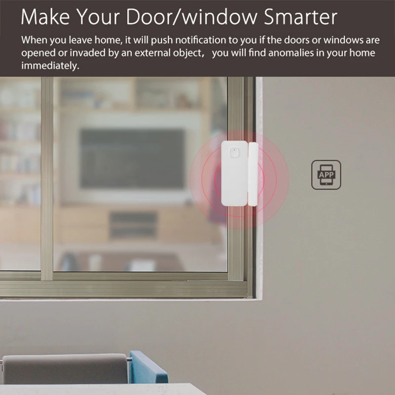 

WIFI Wireless Smart Door Window Sensor Detector Alarm For Alexa Google Home APP Smart Sensor Smart Home Automation Modules