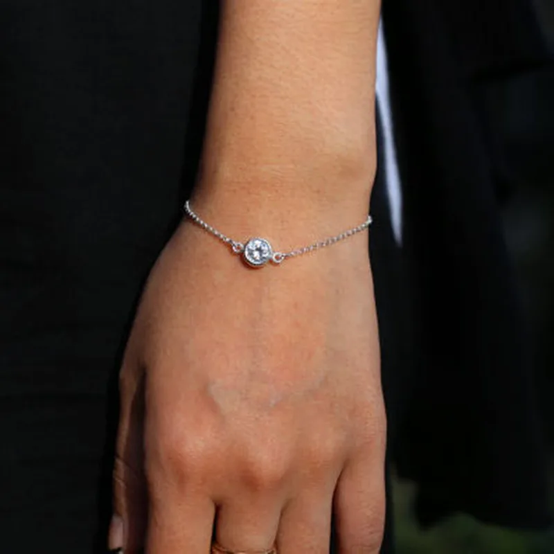 

HebeDeer Charms Bracelets Crystal Women Tassel Bracelet Girl Simple Rose Gold Color Fashion Jewelry Bohemia Zinc Alloy Armband