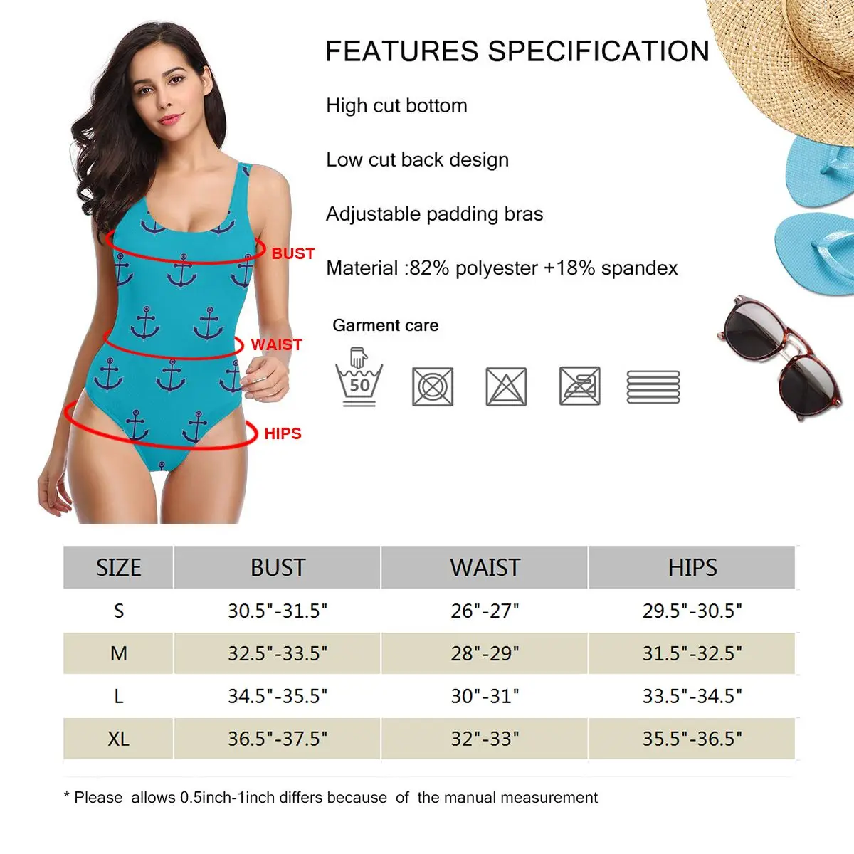 

Nautical Navy Blue Halter Print 2021 Sexy Women One-Piece Swimsuit Suits Bodysuit Beach Wear Backless Monokini