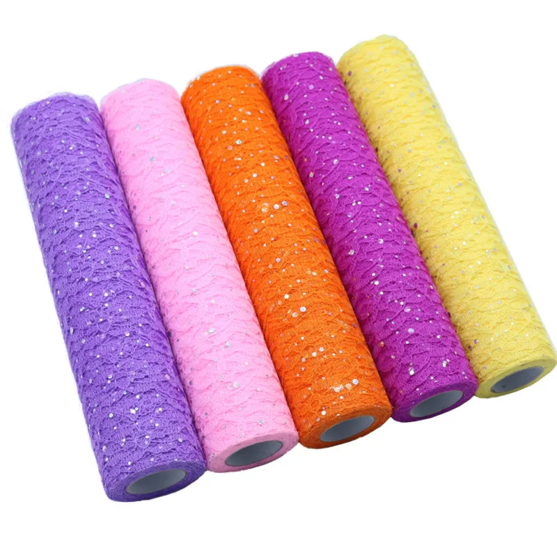 Рулон кружева органза катушки тканевая лента 30*910 см Сетка Ткань DIY Свадьба