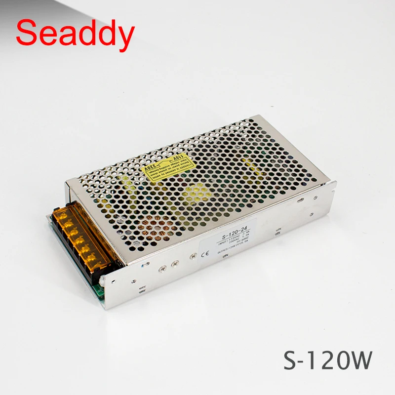 220 В переменного тока до 24 v 5A/12 V 10A dc преобразователь S-120 120 Вт 24 вольт 5 ампер/12 Вольт 10 ампер источник питания