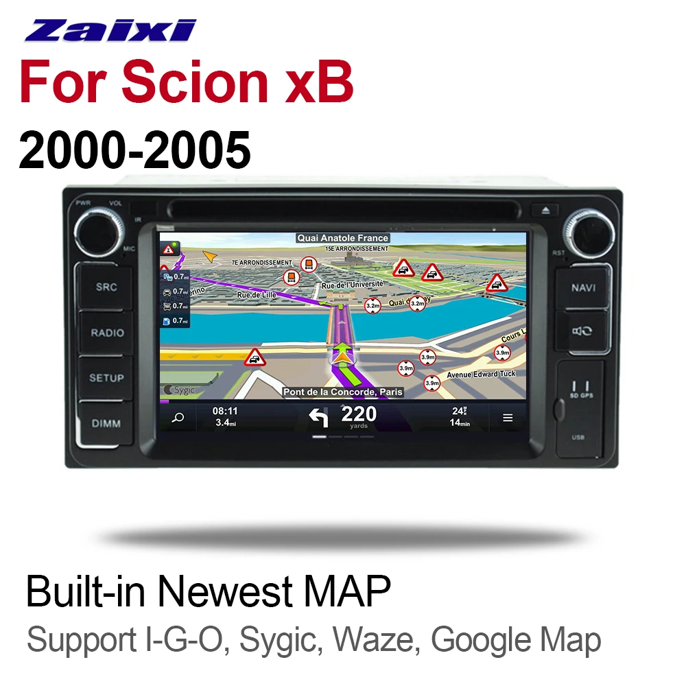 Мультимедийная система ZaiXi для Scion xB 2000 ~ 2005 2 DIN Android 9 GPS навигация Bluetooth радио