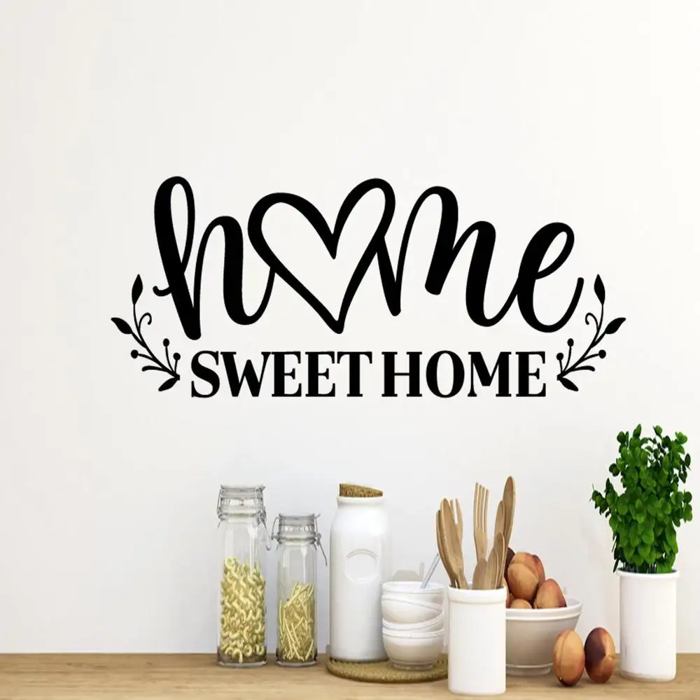 

Family Decal Home Decor Living Room Home Quote Wall Vinyl Stickers Bedroom Murals Kitchen Wallpaper Removable P385