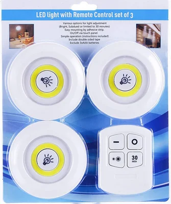 1remote 3 COB lights Ночной светильник дистанционного Управление шкаф светильник s с дистанционным Управление Батарея батарейках светодиодный шкафы светильник s для шкаф для одежды ванная светильник Инж - Цвет: 1remote 3 COB lights