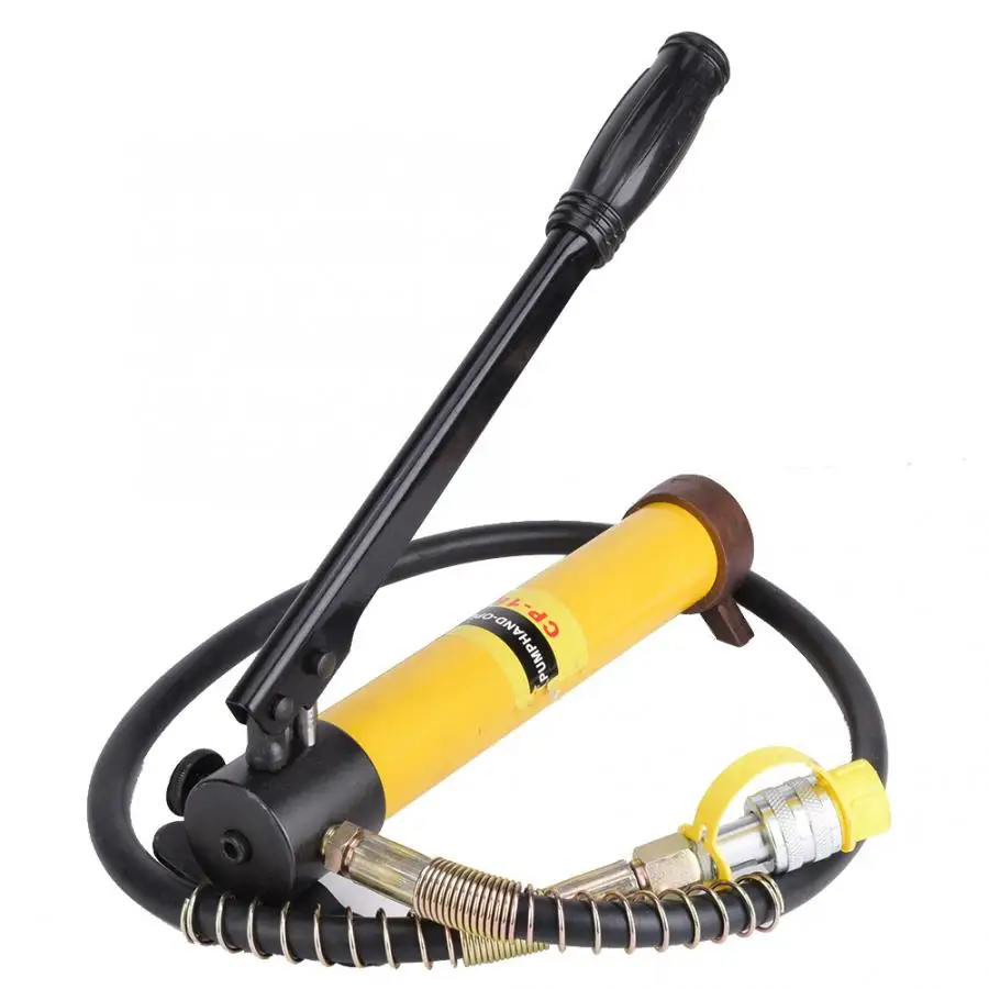 Короткий гидравлический домкрат 10T + набор ручных гидравлических насосов