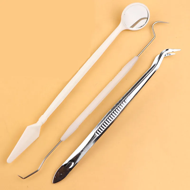 10 шт. одноразовые рефлекторы для рта пластиковые стоматологические зеркала