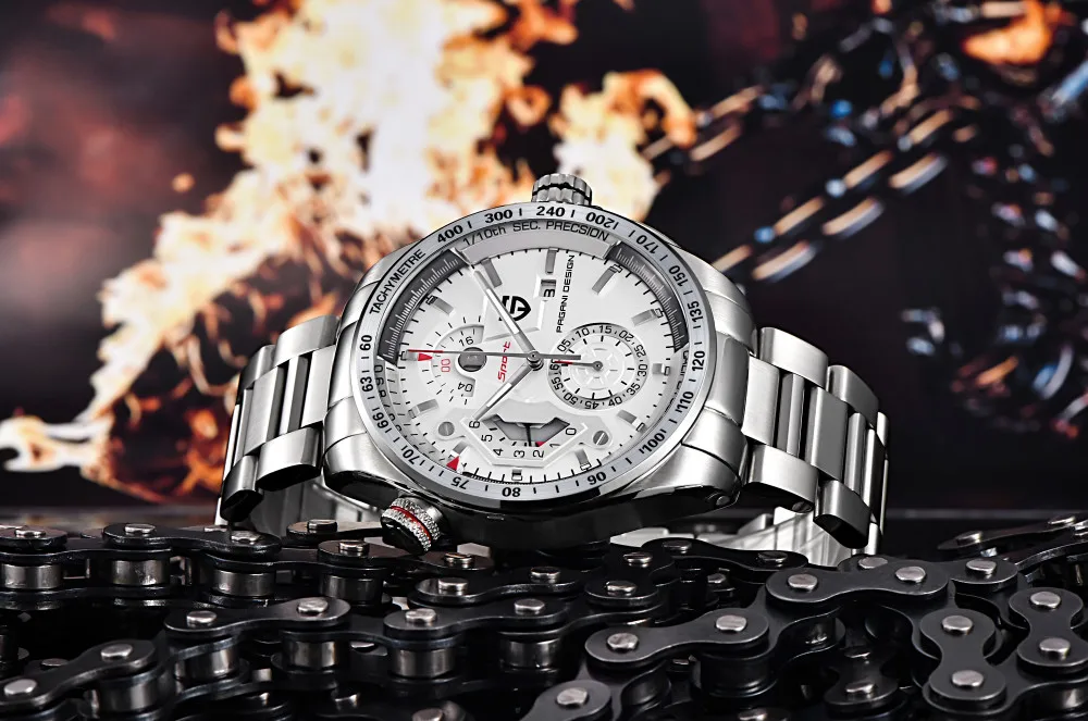 PAGANI дизайнерские Роскошные Брендовые Часы Reloj Hombre мужские водонепроницаемые спортивные кварцевые часы с хронографом военные часы мужские часы Relogio Masculino