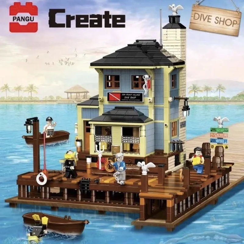 2200 шт. Детский конструктор Подводный магазин | Игрушки и хобби