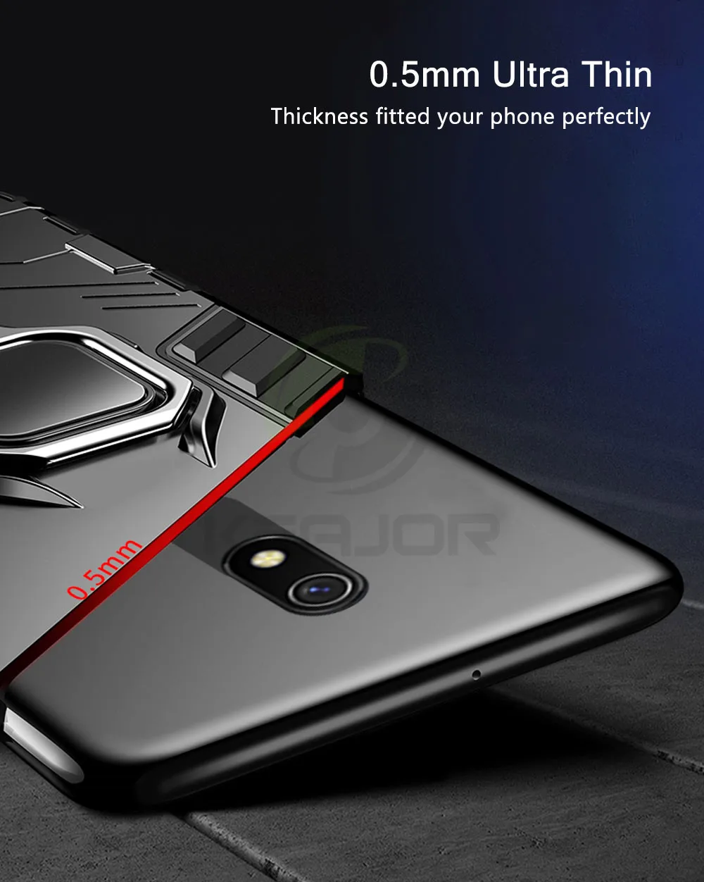Защитный чехол для Xiaomi Redmi 8, чехол с магнитным кольцом, держатель для телефона, бампер из ТПУ+ поликарбоната, задняя крышка для Redmi 8A 8 A, чехол для телефона Global