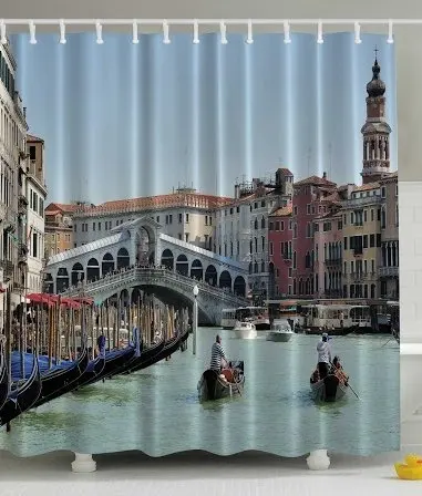 Европейский городской пейзаж венецианские украшения Gondola приморской большой