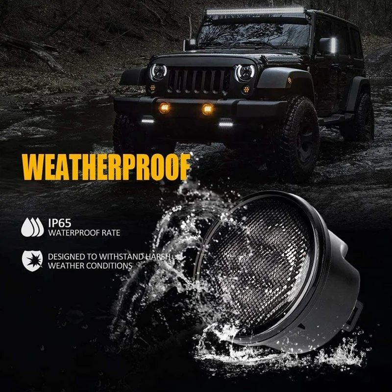 Автомобильная Передняя Решетка Светодиодный указатель поворота для Jeep Wrangler JK