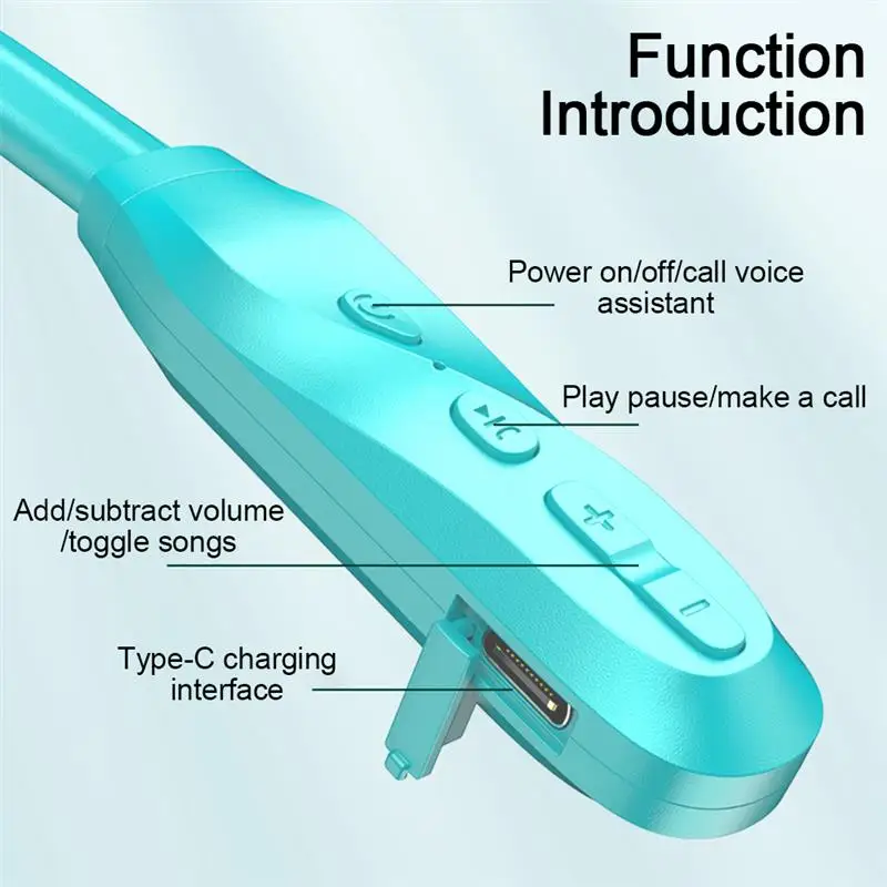 

Bluetooth Neckband Headphones with Magnetic Earbuds Wireless Stereo Hanging Neck in-Ear Buds for Running Fitness