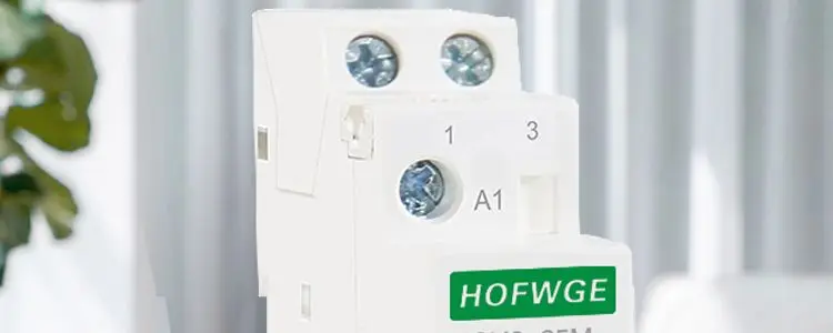 Contacteur AC Domestique, HSR1-25, Ie 25A, 2 Pôles, Deux Normalement Fermés, Tension De Bobine DC 12 V, Montage Sur Rail DIN 35 Mm