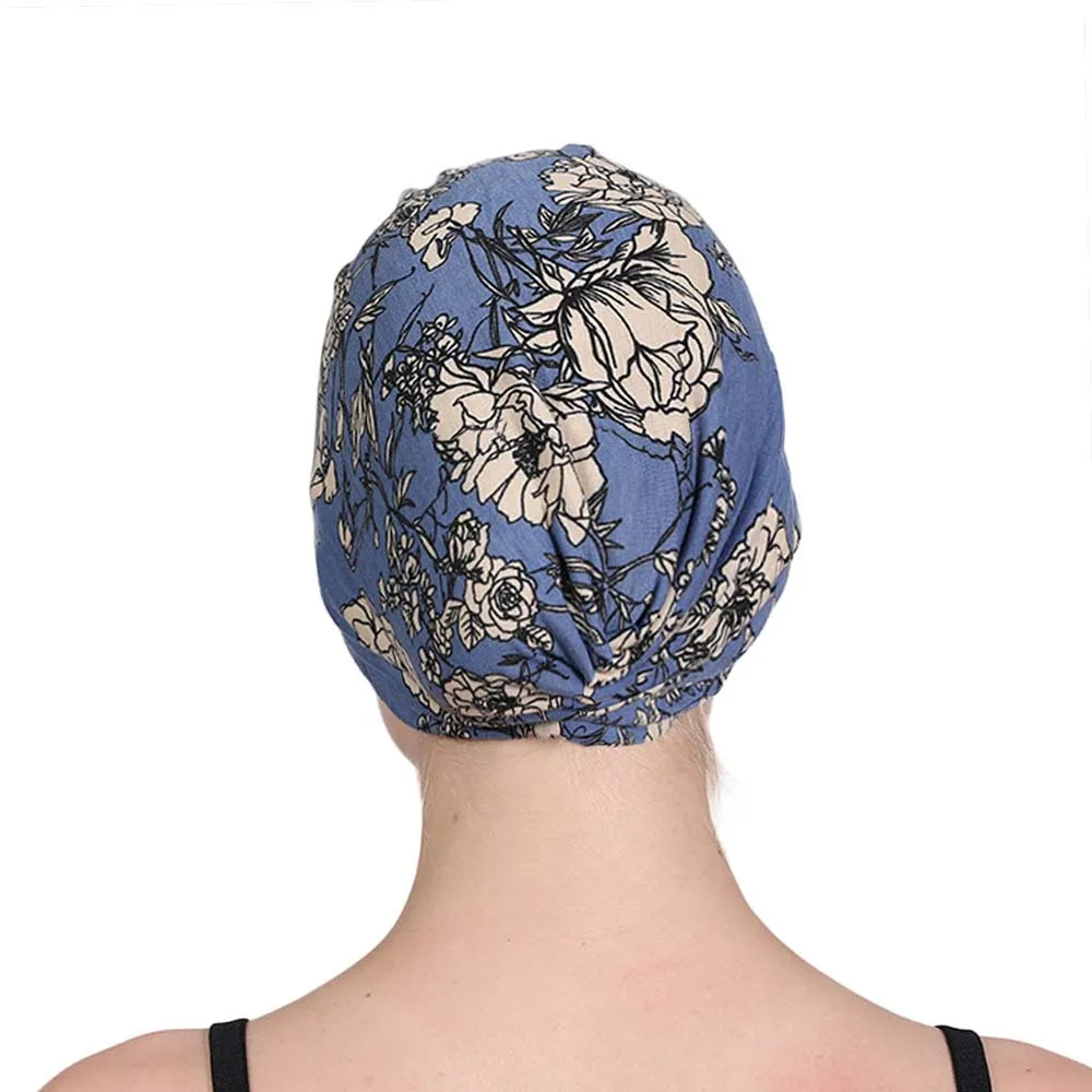 Женская мусульманская индийская шляпа эластичная Кепка с цветочным принтом