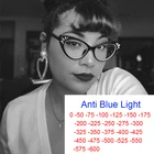 Стильные очки с блокировкой синего света диоптрии минус-2 -3 -6 винтажные Стразы очки кошачий глаз очки для близорукости женские оптические очки