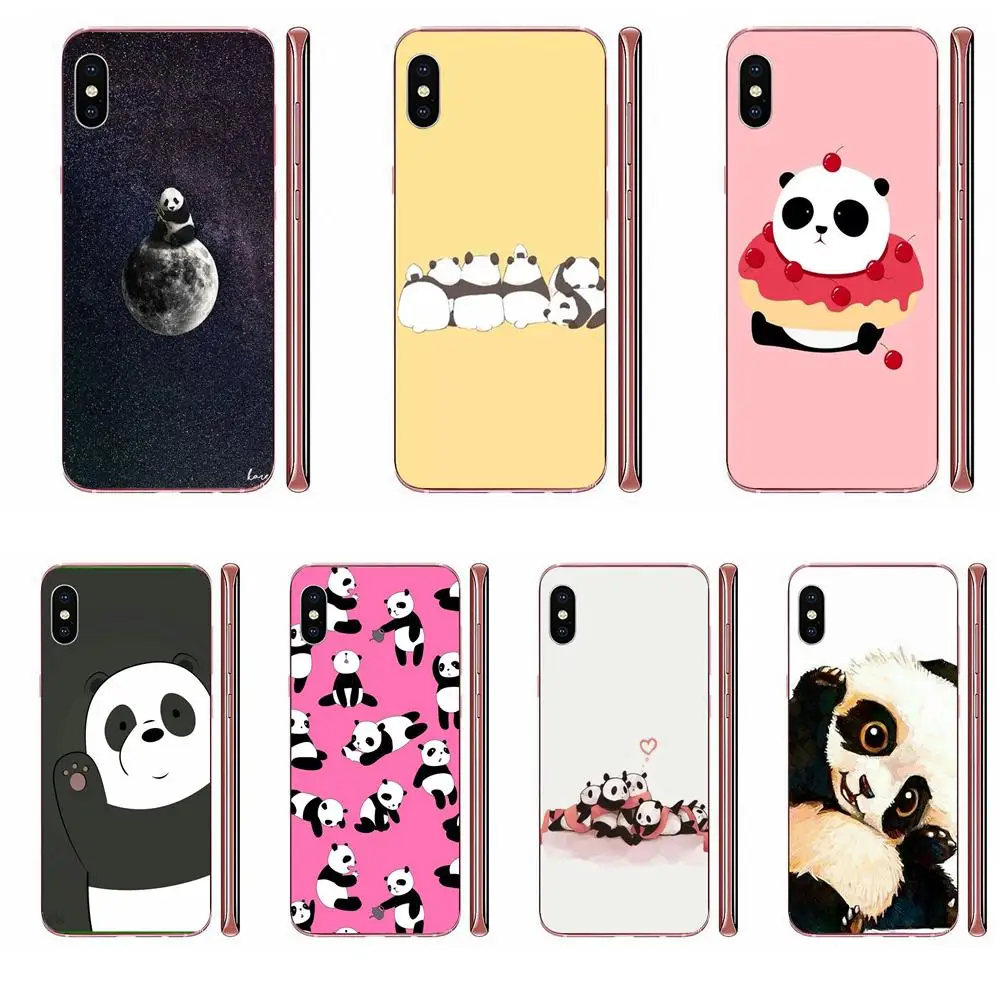 Чехлы из ТПУ для сотовых телефонов забавные мультяшные панды любовь сердце Samsung
