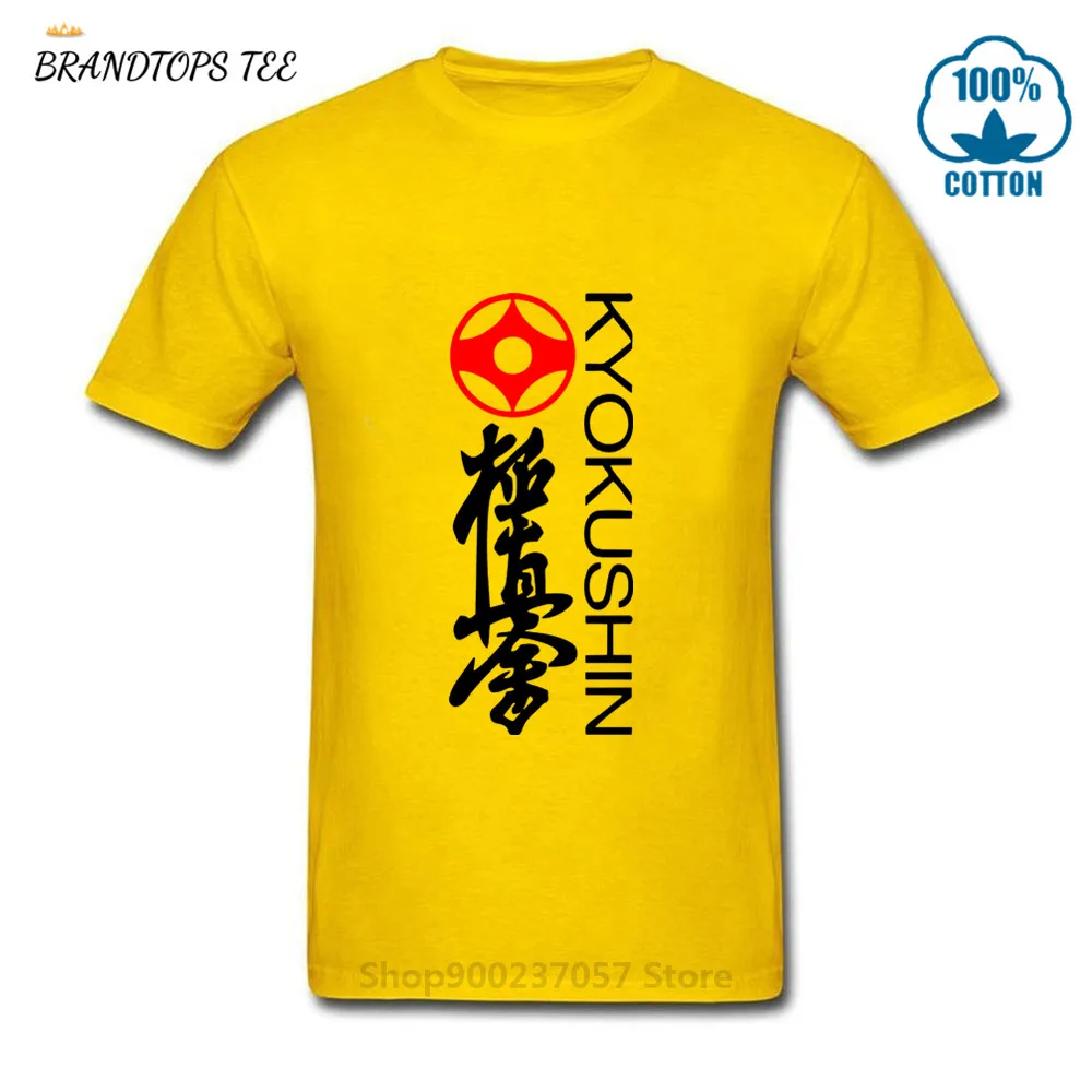 Мужская Футболка Kyokushin Karate нанесение логотипа kai Masutatsu Oyama Япония kanji под заказ |