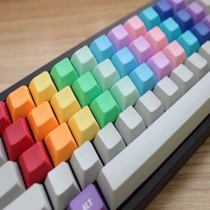 Чистые колпачки для клавиш DSA материал PBT переключателей Gateron Kailh Cherry MX подходят