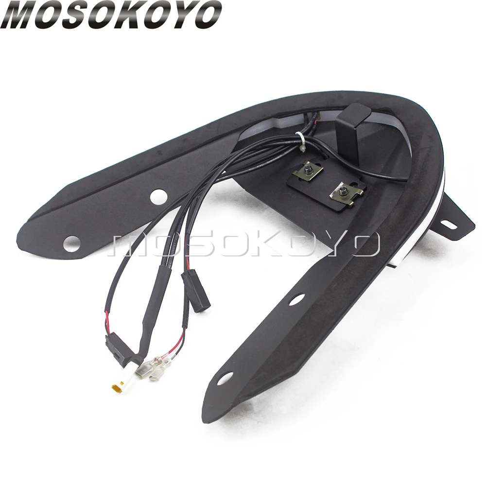 Кронштейн номерного знака CNC со встроенным стоп сигналом для Ducati Monster 821 1200/S 2014 17| |