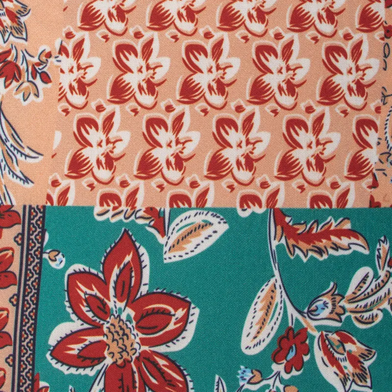 

Zoulv 2021 New Fashion Casual O-neck Bohemian Print Batwing Sleeve T Shirt Top Spring Autumn Elegant Waffle Top Women Tshirts