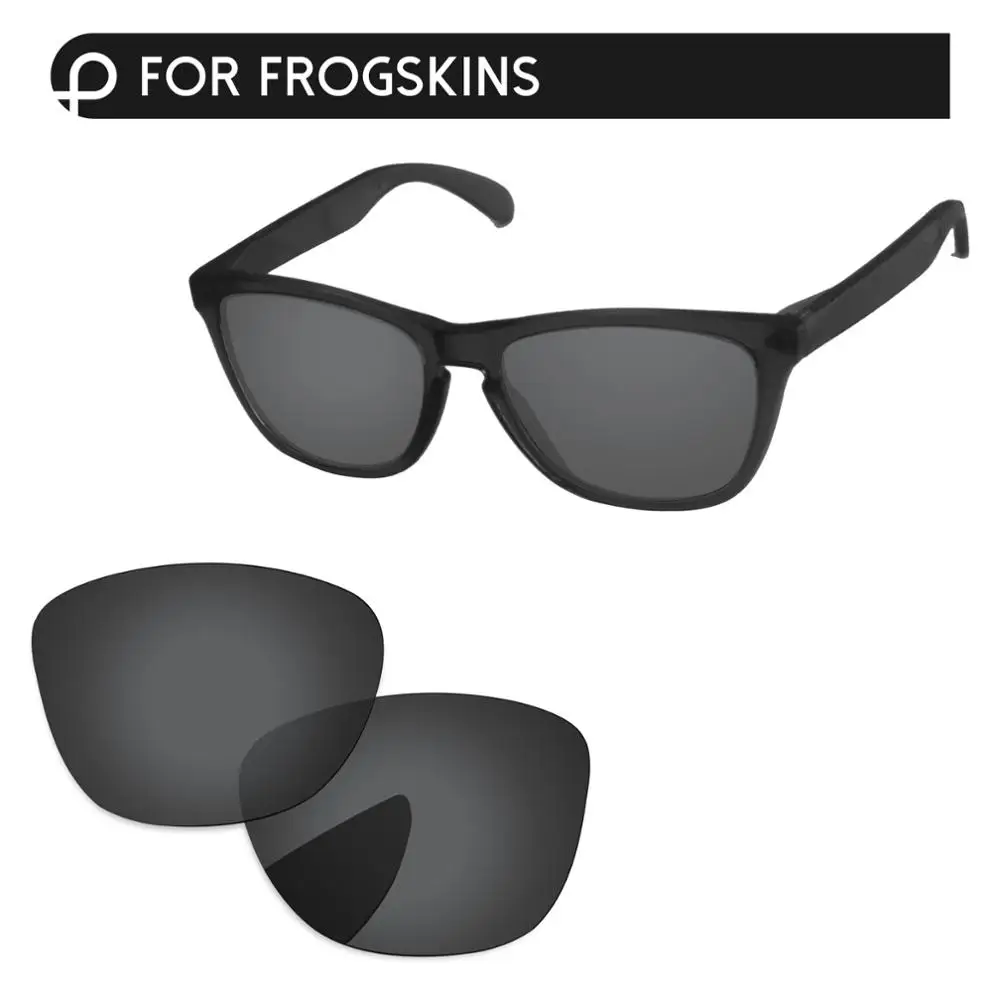 PapaViva поляризованные Сменные линзы для аутентичных Frogskins OO9013 солнцезащитные очки UVA и UVB Защита-несколько вариантов - Цвет линз: Black Grey