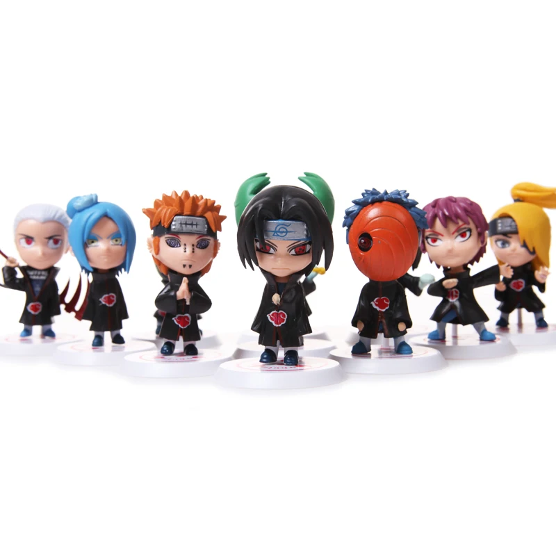 Экшн фигурка Наруто Akatsuki Konan модель при боли Хидан Kakuzu Deidara Sasori ПВХ кукла 8 см