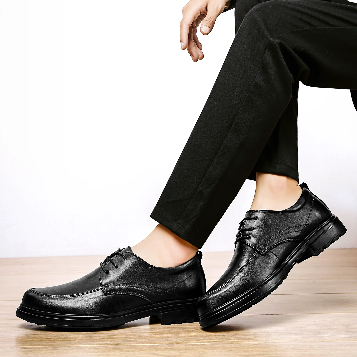 

Men Leisure Shoes Casual Shoes Mens Men Zapatos De Hombre Shoe Man Fashion Leather Sapatos For Comfortable Breathable Black