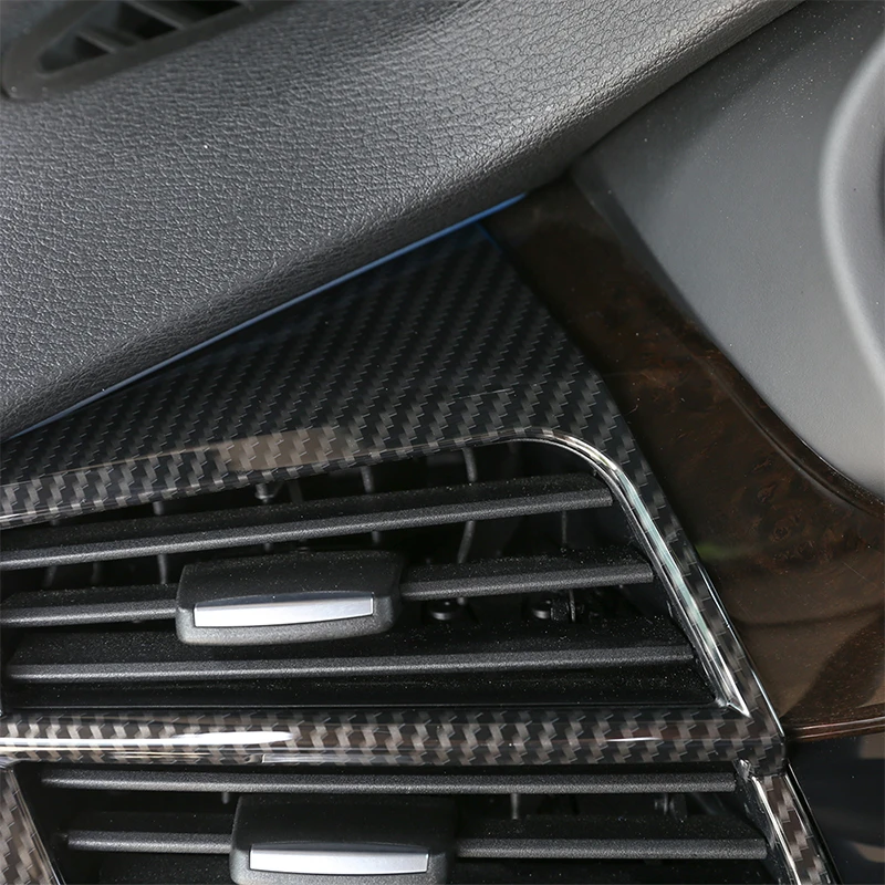 

Accessory 2 Pcs Carbon Fiber ABS Chrome Side Air Conditioning Air Outlet Decorative Frame Trim For BMW X5 F15 & X6 F16 14-2018