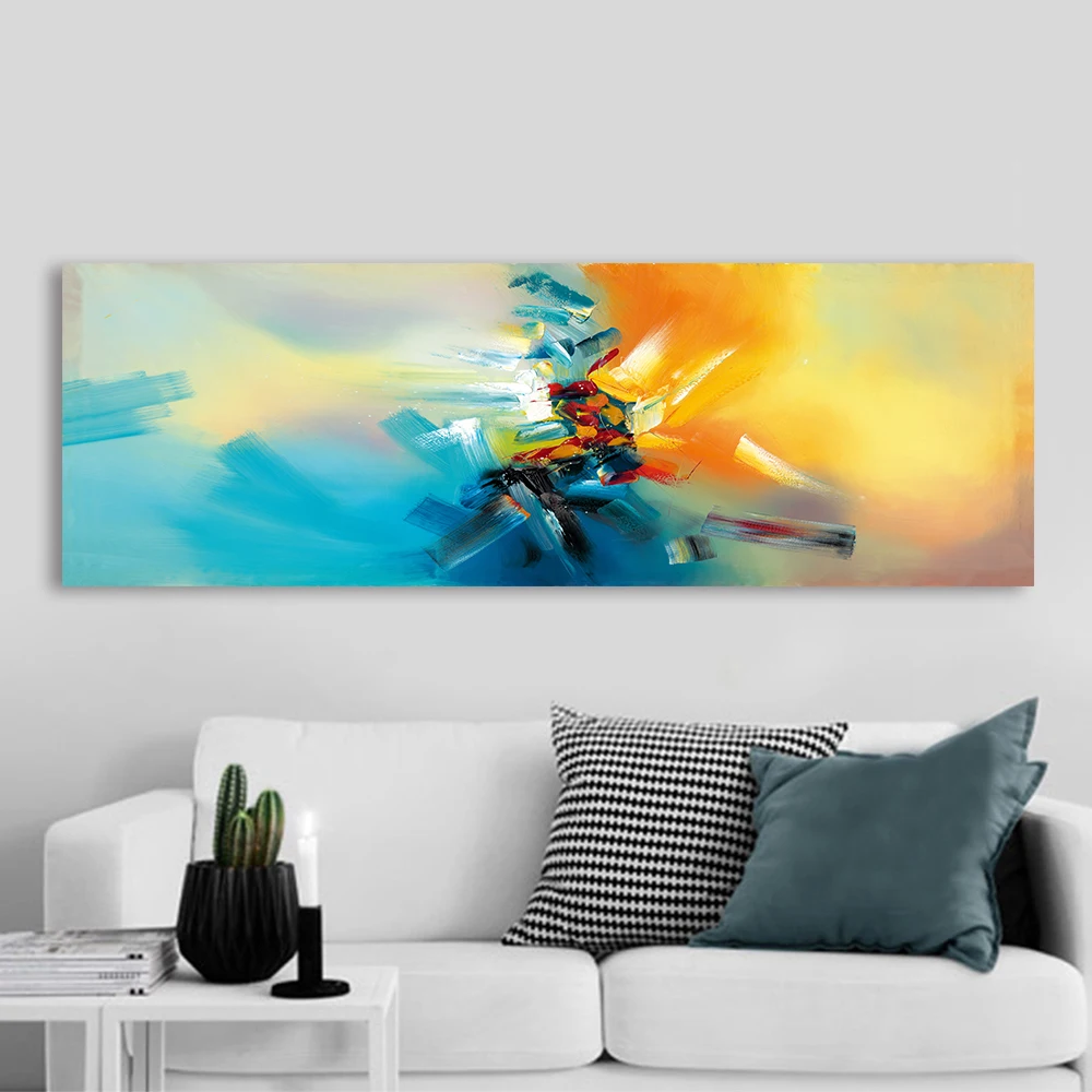 HDARTISAN настенное искусство абстрактная картина на холсте Золотой рисунок