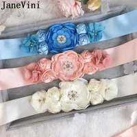 janevini luxury beaded bridal belt pearl flower pregnant womens rhinestone crystal wedding belts and sashes handmade waistband